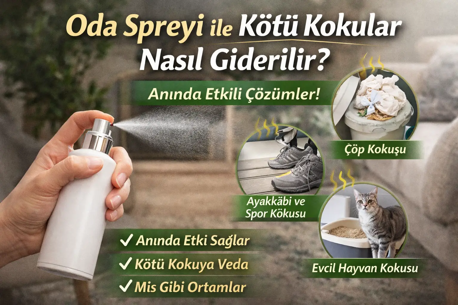 Oda Spreyi ile Kötü Kokular Nasıl Giderilir?
