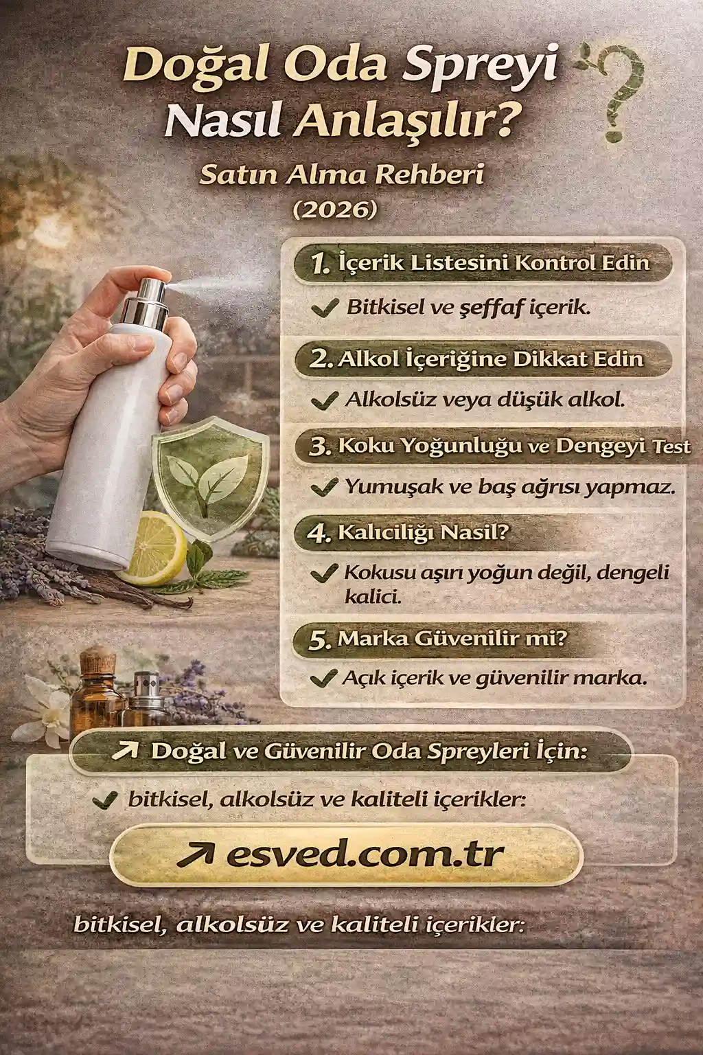 Doğal Oda Spreyi Nasıl Anlaşılır? Satın Alma Rehberi (2026)