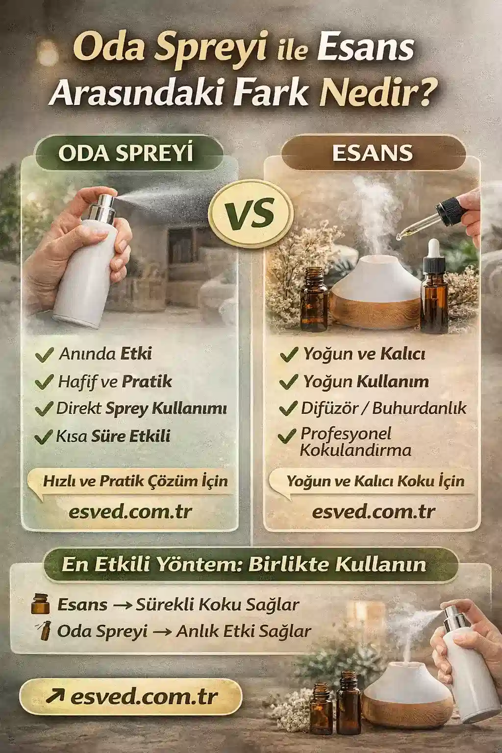 Oda Spreyi mi Difüzör mü Daha Etkili?